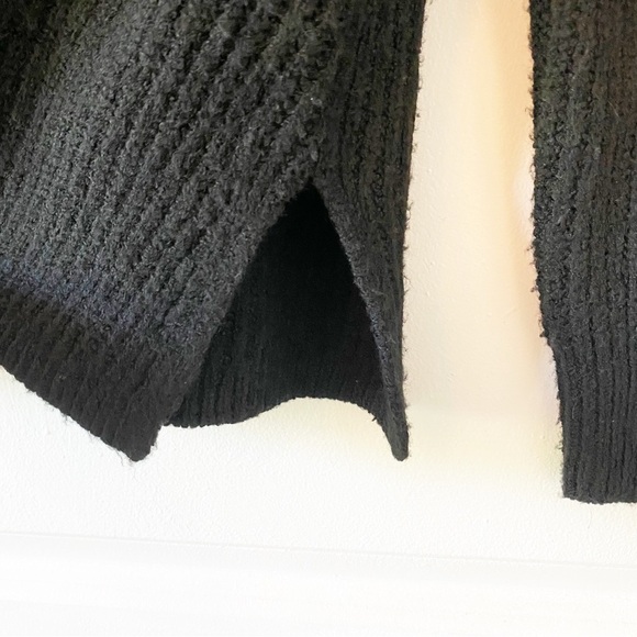 CASLON Black V-Neck Knit Cozy Sweater NWOT - Picture 4 of 7